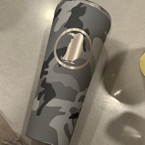 Gray Camo corkcicle Tumbler with rook coffee Logo